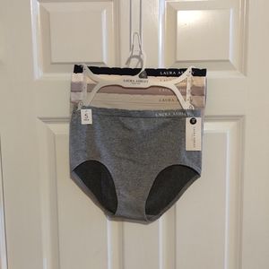 NEW Laura Ashley Women's 5 pc  Briefs Size 1x